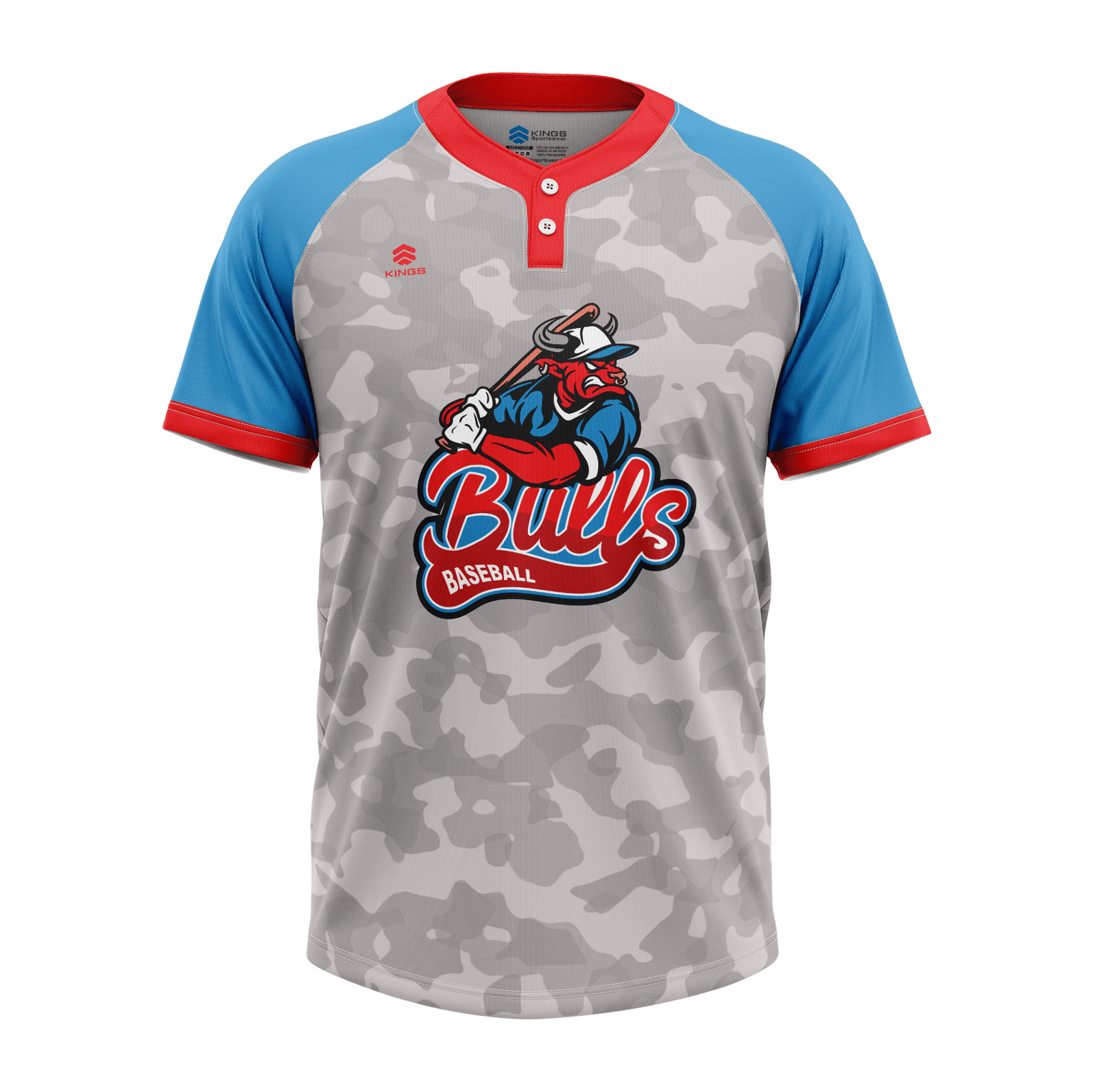 baseball full button kelly green jersey