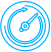 cyan Fast turnaround icon 
