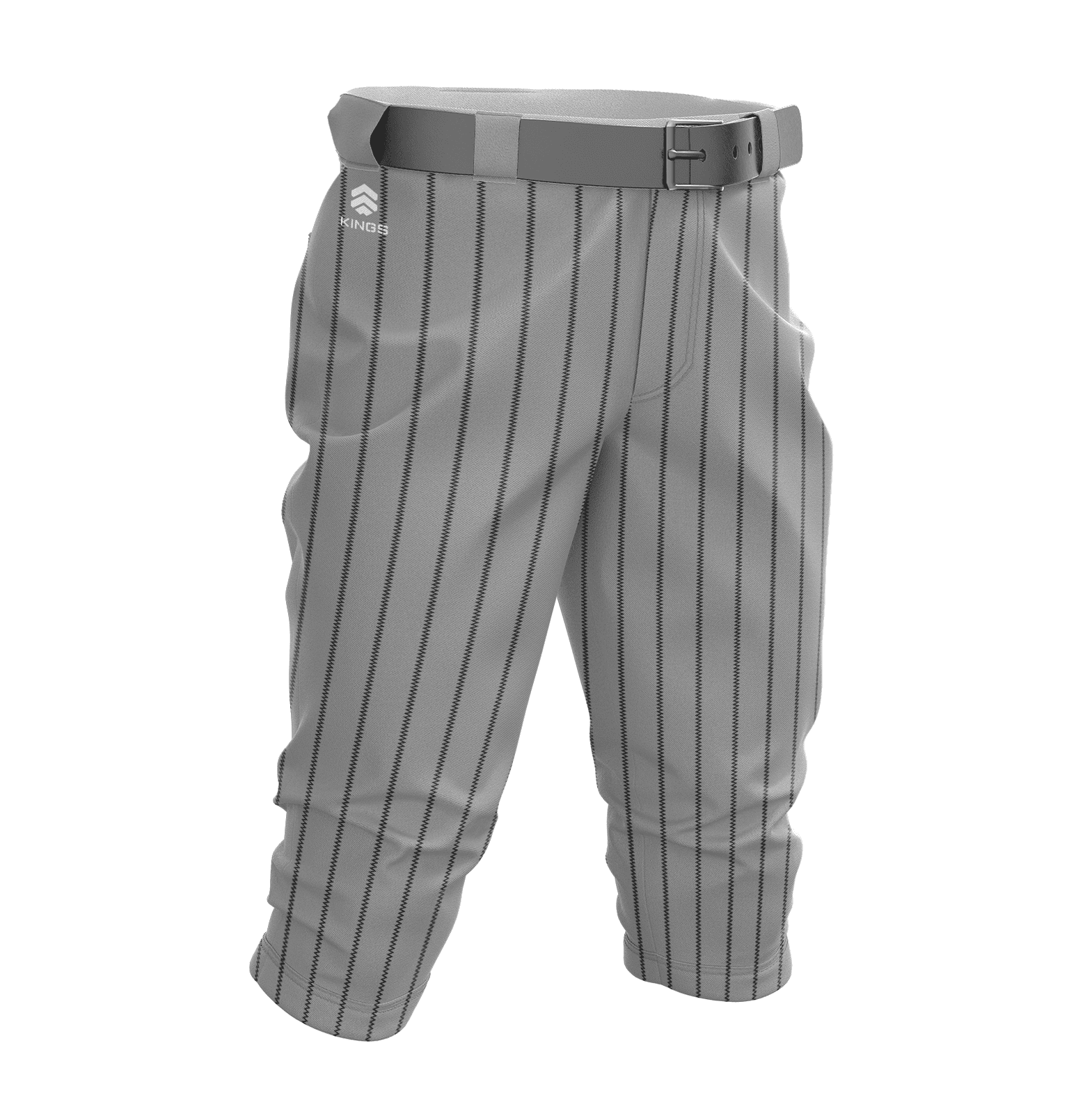 baseball pant knicker grey black pinstripe