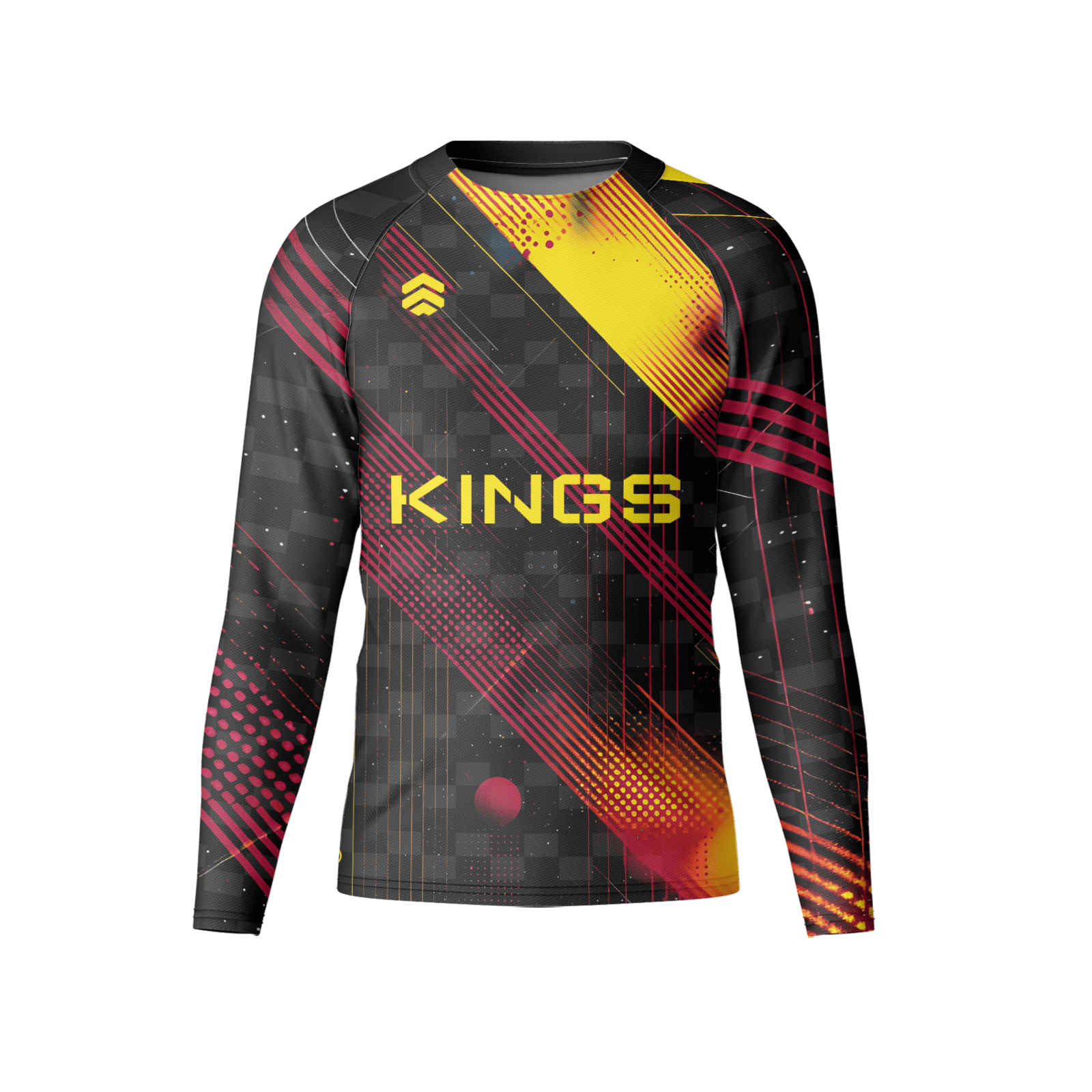 Racing Jersey with colorful design long sleeve with Kings logo